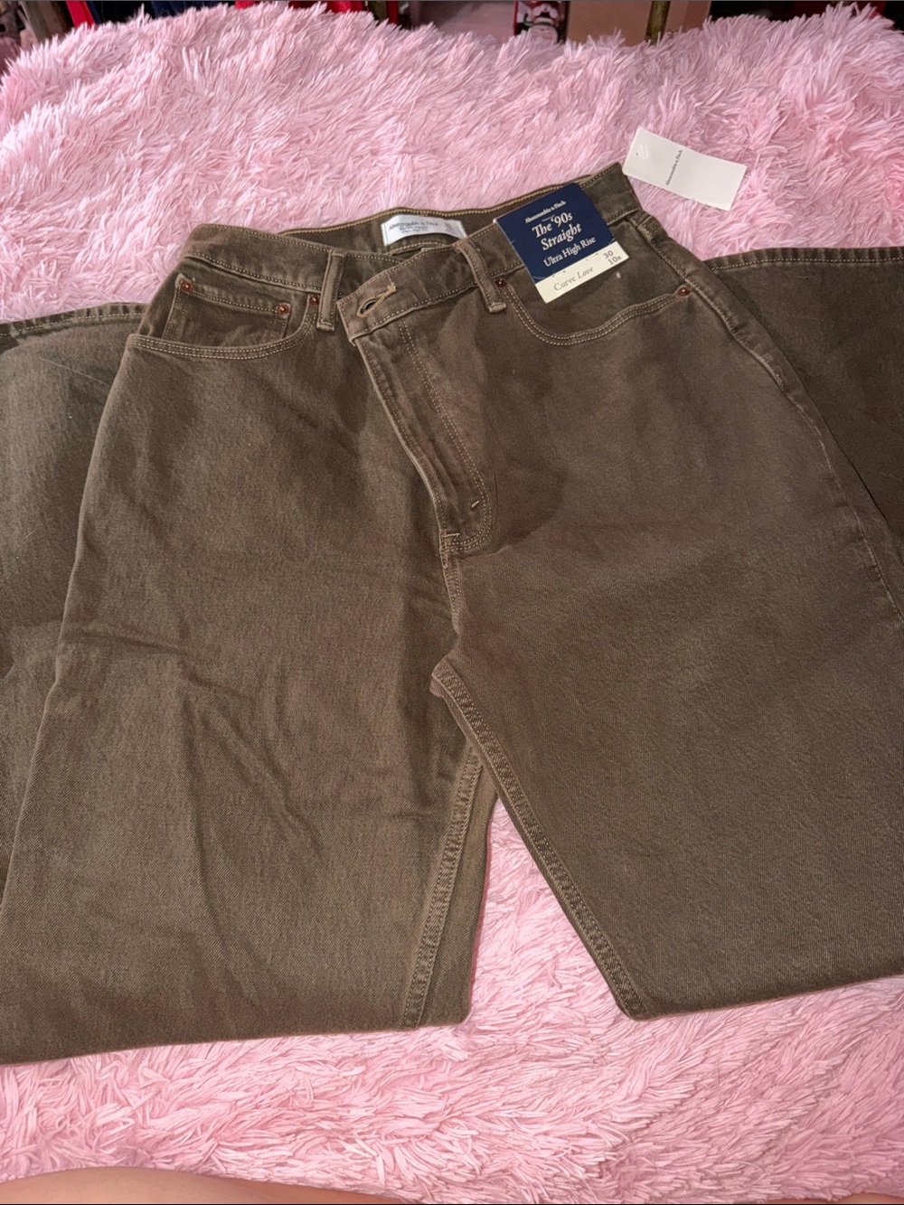 Abercrombie curve love 90s straight leg